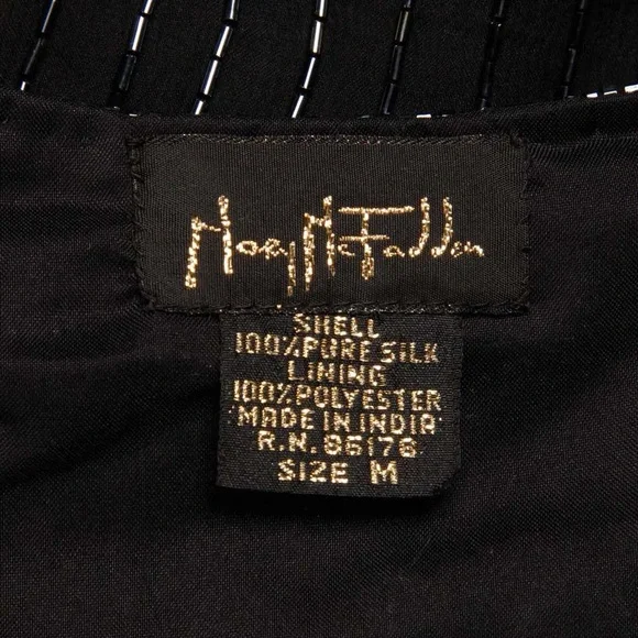 Mary McFadden Elegant Black Sequin Vest - Picture 3 of 6